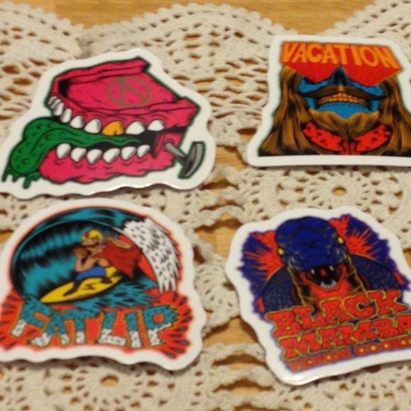 Cellphone, hydroflask stickers, weird, funky, psychedelic - Picture 3 of 5